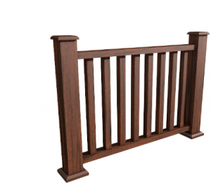 Ограждения из ДПК WOODVEX Палисандр